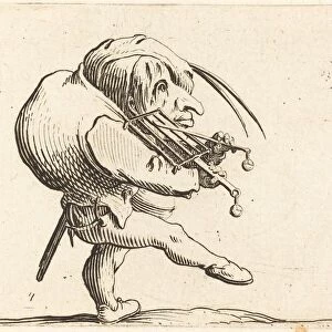 Man Scraping a Grill, c. 1622. Creator: Jacques Callot