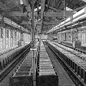 Manufacture of electric batteries, USA, 1887