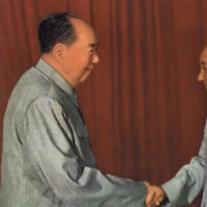 Mao Zedong and Deng Xiaoping, Chinese Communist leaders, c1960s(?)
