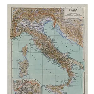 Map of Ancient Italy, c1910s. Artist: Emery Walker Ltd