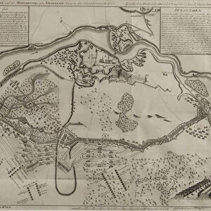 Map of the Battle at Narva, 1700