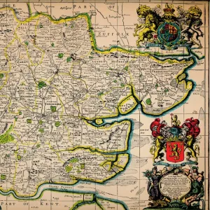 Map of Essex, 1678. Artists: John Ogilby, William Morgan