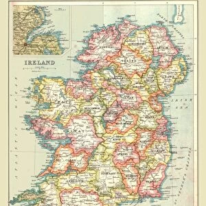 Map of Ireland, 1902. Creator: Unknown