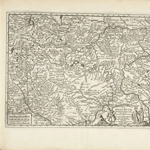 Map of Moscovia, 1726. Artist: Aa, Pieter van der (1659-1733)