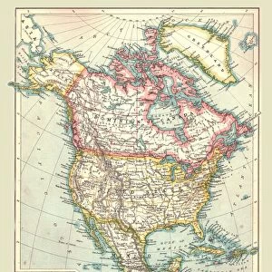 Map of North America, 1902. Creator: Unknown