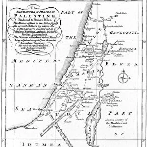 Map of Palestine based on ancient authors, c1830