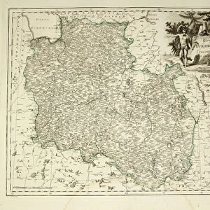 Map of Pskov Governorate, 1792