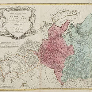 Map of the Russian Empire. Artist: Lotter, Tobias Conrad (1717-1777)