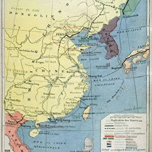 Map of the theatre of the war in China, 1900