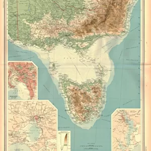Map of Victoria and Tasmania