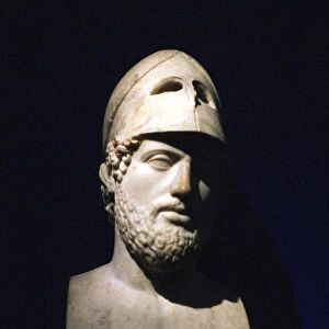 Marble portrait bust of Perikles, Athenian statesman (c490-429 BC), Roman, 2nd century BC
