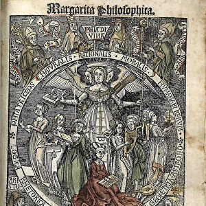 Margarita Philosophica. Title page, 1504. Artist: Reisch, Gregor (1467-1525)