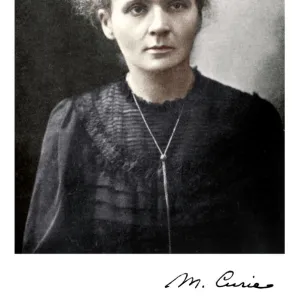 Marie Curie, Polish-born French physicist, 1917