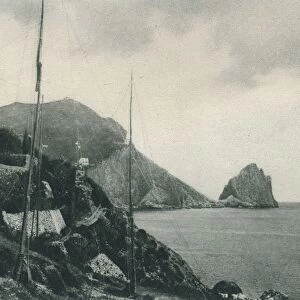 Marina Piccola with fowlers nets, Capri, Italy, 1927. Artist: Eugen Poppel