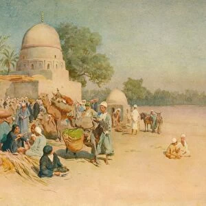 A Market on the Edge of the Desert, c1905, (1912). Artist: Walter Frederick Roofe Tyndale