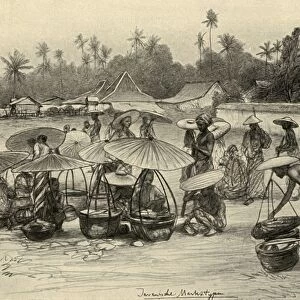 Market scene, Java, 1898. Creator: Christian Wilhelm Allers