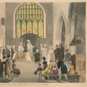 Marriage of Doctor Dicky Bend, 1820. Artist: Thomas Rowlandson