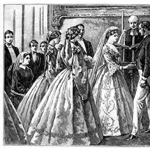 Marriage of the Princess Alice and Ludwig IV, Grand Duke of Hesse, 1 July 1862 (late 19th century)
