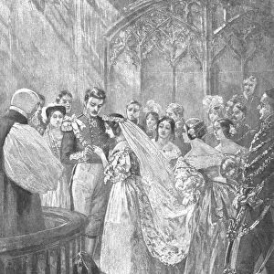 The Marriage of Queen Victoria and Prince Albert at St. Jamess Palace, 1840, (1901)