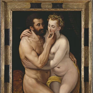 Mars and Venus. Artist: Floris, Frans, the Elder (1519-1570)