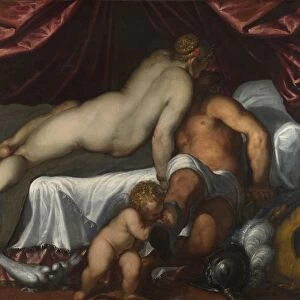 Mars and Venus, ca 1590. Artist: Palma il Giovane, Jacopo, the Younger (1544-1628)