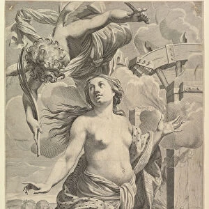 Martyrdom of St. Catherine, 1625. Creator: Claude Mellan