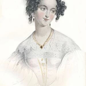 Mary Teresa, wife of Sixteenth Earl of Shrewsbury, 1834. Artist: L Mansion