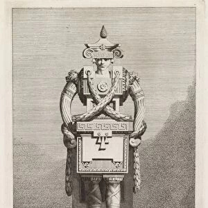 Mascarade a la Grecque: LEpoux a la Grecque (Plate 7), 1771. Creator: Benigno Bossi