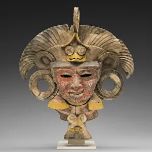 Mask from an Incense Burner Portraying the Old Deity of Fire, A. D. 450 / 750