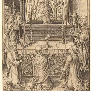 The Mass of Saint Gregory, c. 1480 / 1485. Creator: Israhel van Meckenem