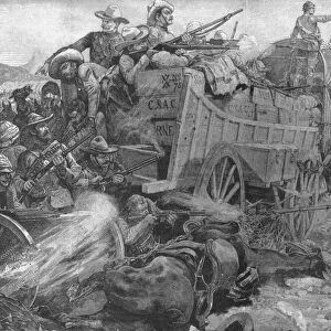 The Matabele War, 1893: Attack on the Laager of Wagons on the Imbembezi River, November 1