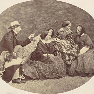 [Mathias Housermann, Marie Antoine, Elise Housermann, and Pepe Woss], 1850s-60s. Creator: Franz Antoine