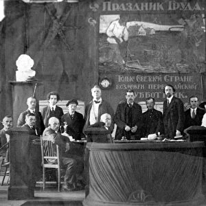 May Day meeting, Russia, 1920