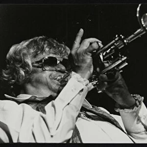 Maynard Ferguson playing the trumpet. Artist: Denis Williams