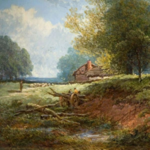 Meadow Scene, 1880. Creator: Edwin Taylor