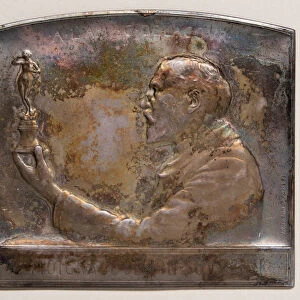 Medal portraying Delacour, 1899. Creator: Victor David Brenner