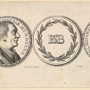 Medallions with portraits of Sebald Beham and Anna Beham, 1647