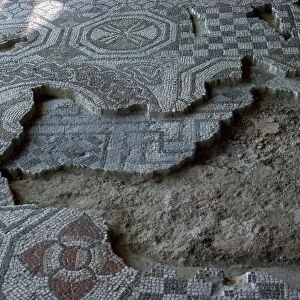 Medusa-head mosaic from Fishbourne Roman palace