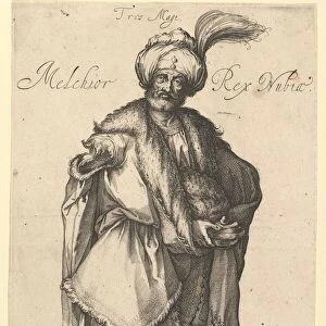 Melchior, after Three Magi series by Jacques Bellange, ca. 1615. Creator: Matthaus Merian