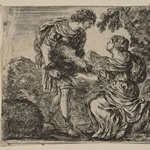 Meleager and Atalanta, from Game of Mythology (Jeu de la Mythologie), 1644