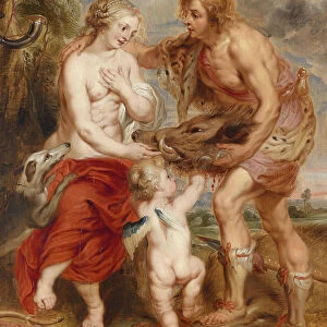 Meleager offering the Calydon boars head to Atalanta. Artist: Rubens, Pieter Paul (1577-1640)
