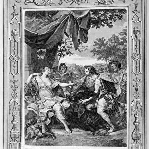 Meleager presents the boars head to Atalanta, 1733. Artist: Bernard Picart