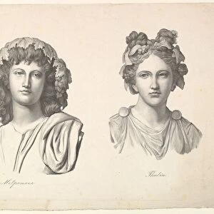 Melpomene and Thalia, 1823-26. Creator: Johann Gottfried Schadow