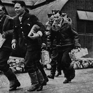 Members of the RAF ready for action during World War II, c1940 (1943)