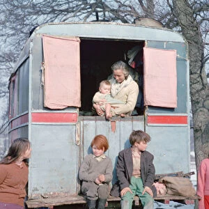 Members of the Vincent family, gipsies, Charlwood, Newdigate area, Surrey, 1964