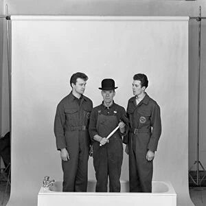 Three Men in a Bath, 1966. Artist: Michael Walters