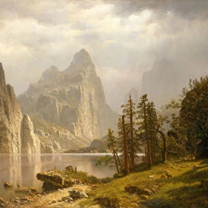 Merced River, Yosemite Valley, 1866. Creator: Albert Bierstadt