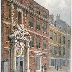 Merchant Taylors Hall, Threadneedle Street, City of London, 1810