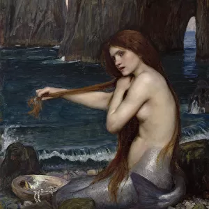 A Mermaid. Artist: Waterhouse, John William (1849-1917)