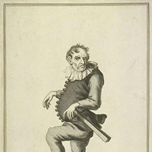 Merry Andrew, possibly a jester or fool, Cries of London, (c1688?)